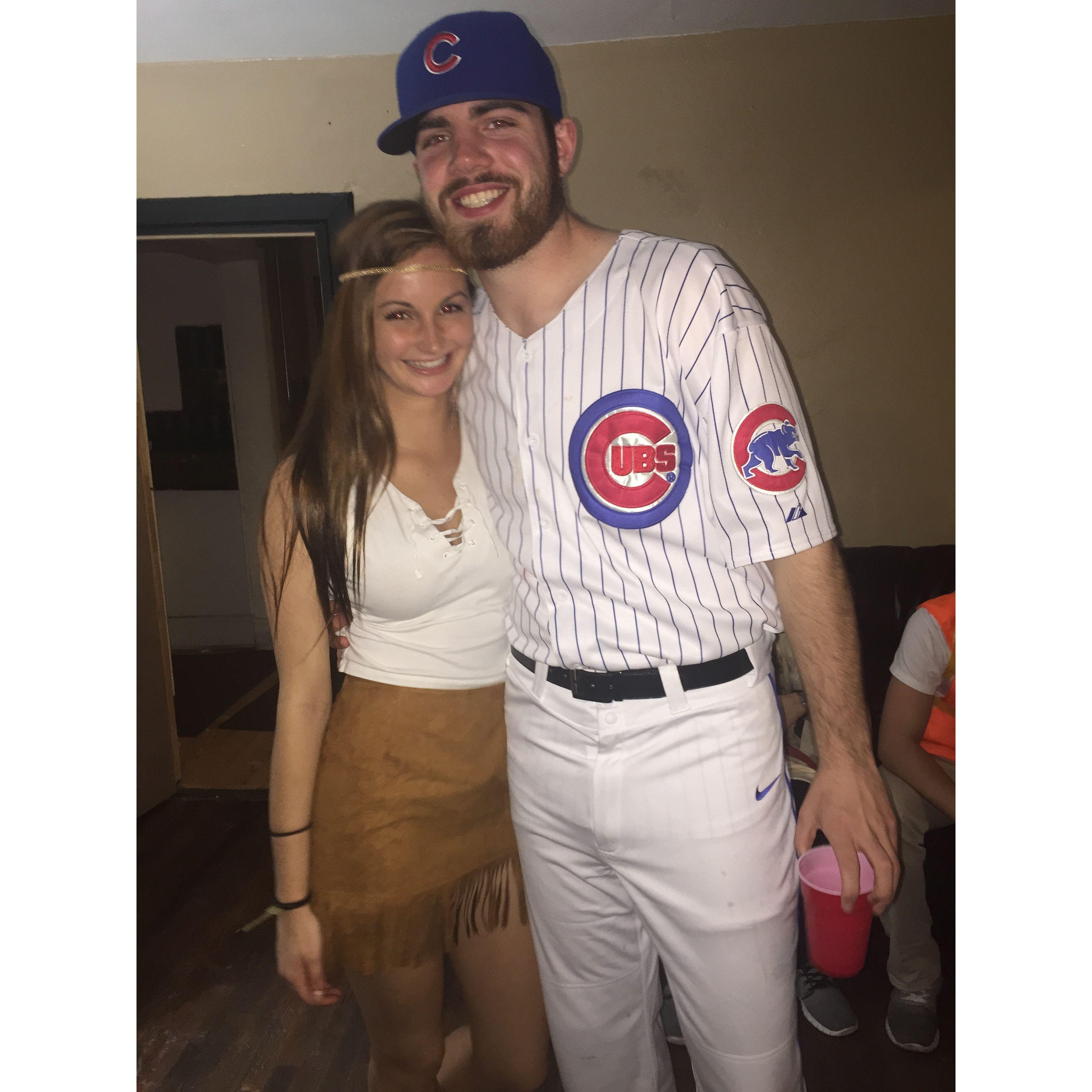 Posing like a couple even though this was the second night we met