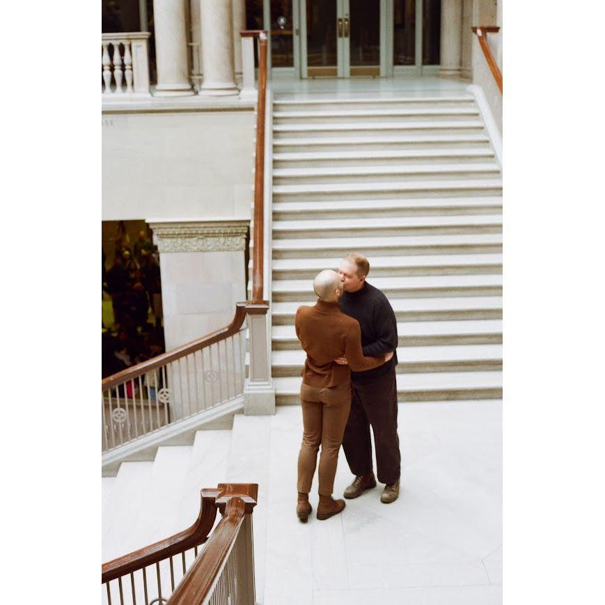 Engagement photos at the Chicago Art Institute, March 2023 PC: Marysa Kotsogiannis