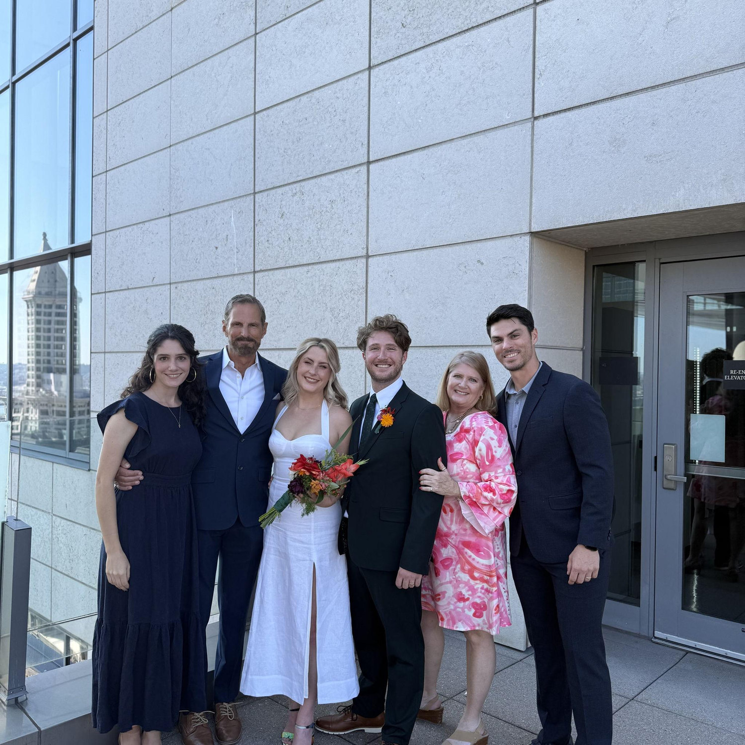 Tessa, Peter, Mandy, Conor, Lisa, and Griff (Conor's family)