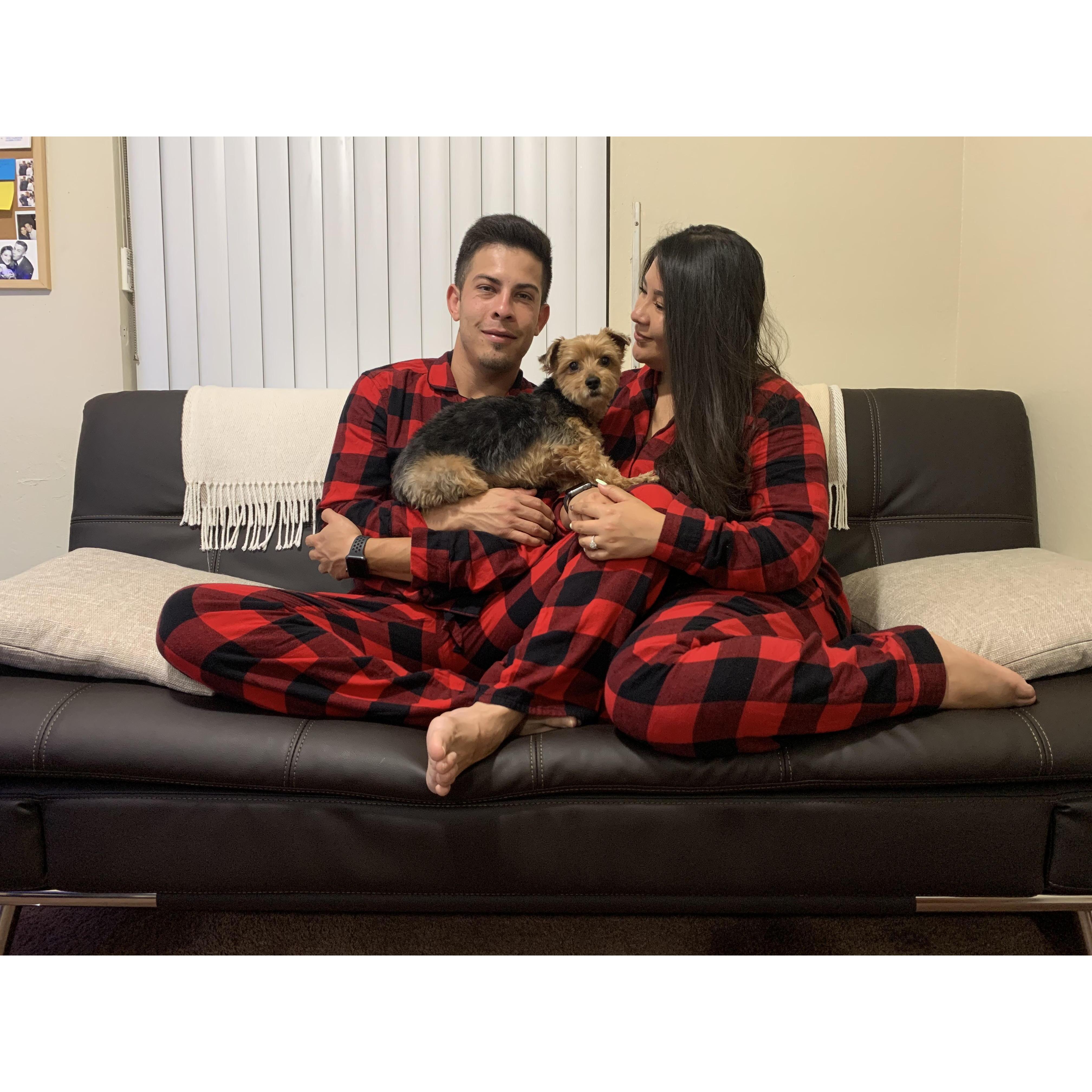 1st Family photo after adopting our little Minnie <3