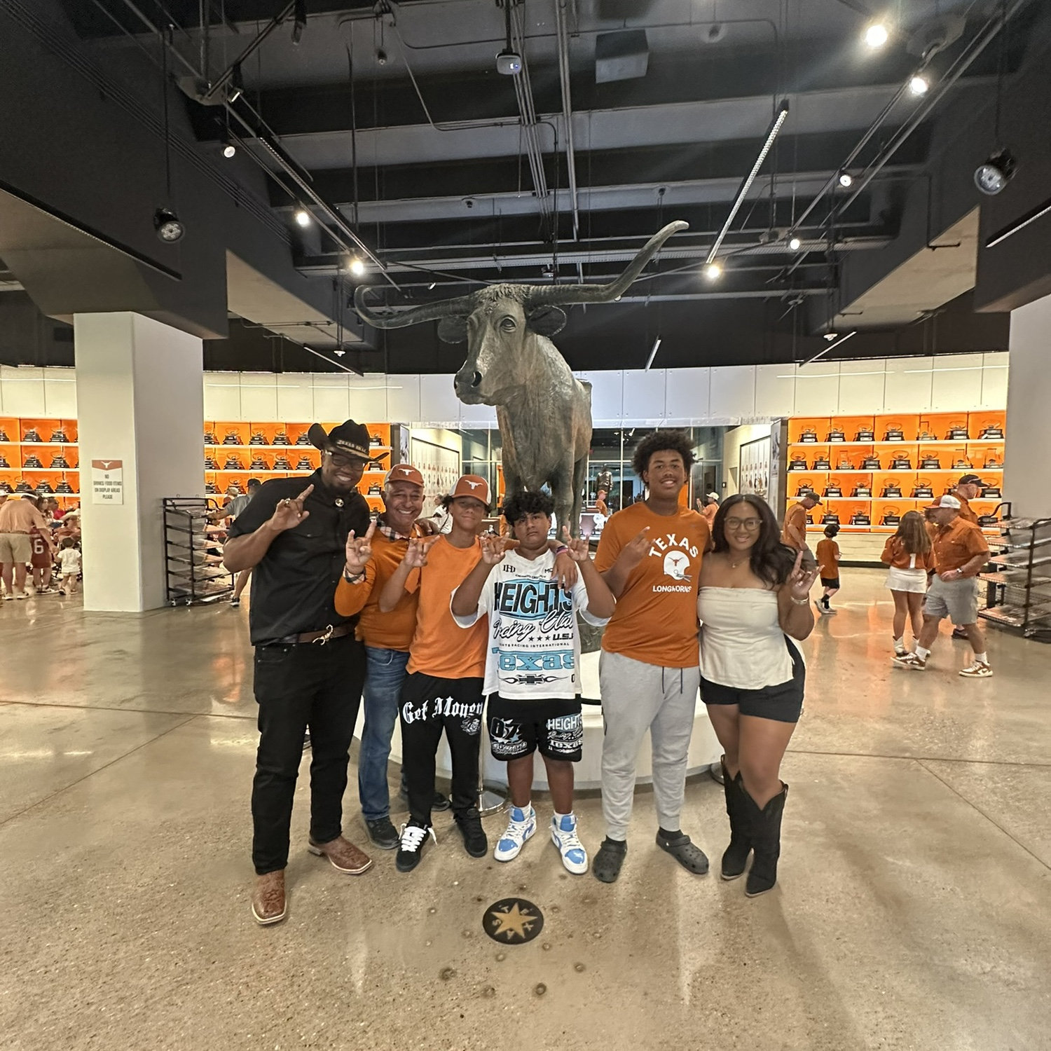 UT game with the boys! HOOK EM'!