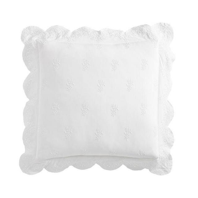 Heirloom Embroidered Sham, White, Euro