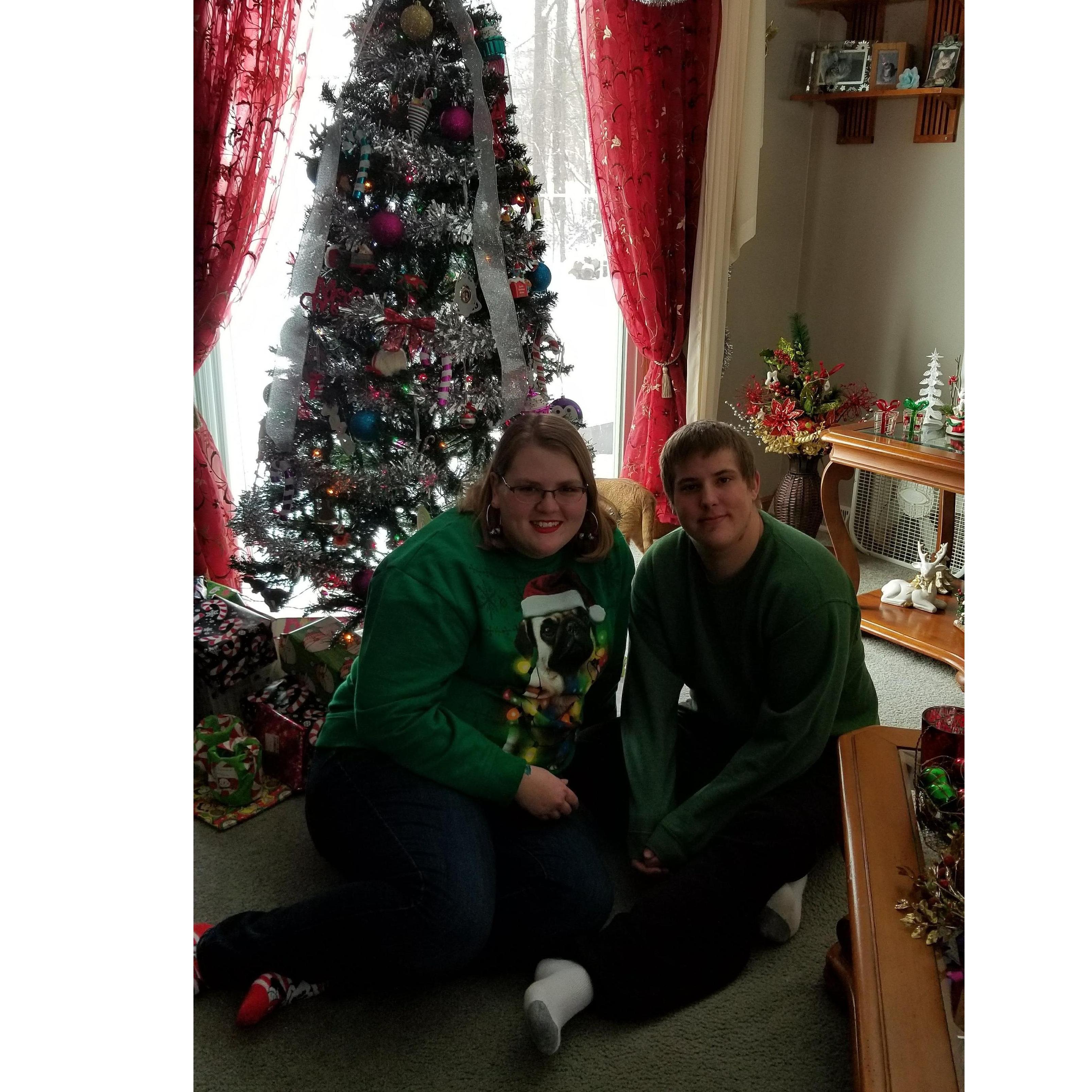 Our first Christmas together.
