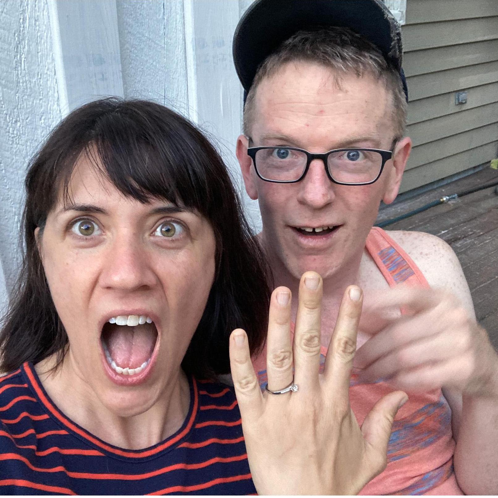 we got engaged!