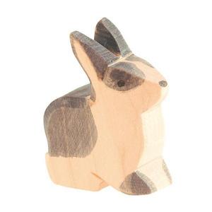 Ostheimer Rabbit, Black and White, Sitting