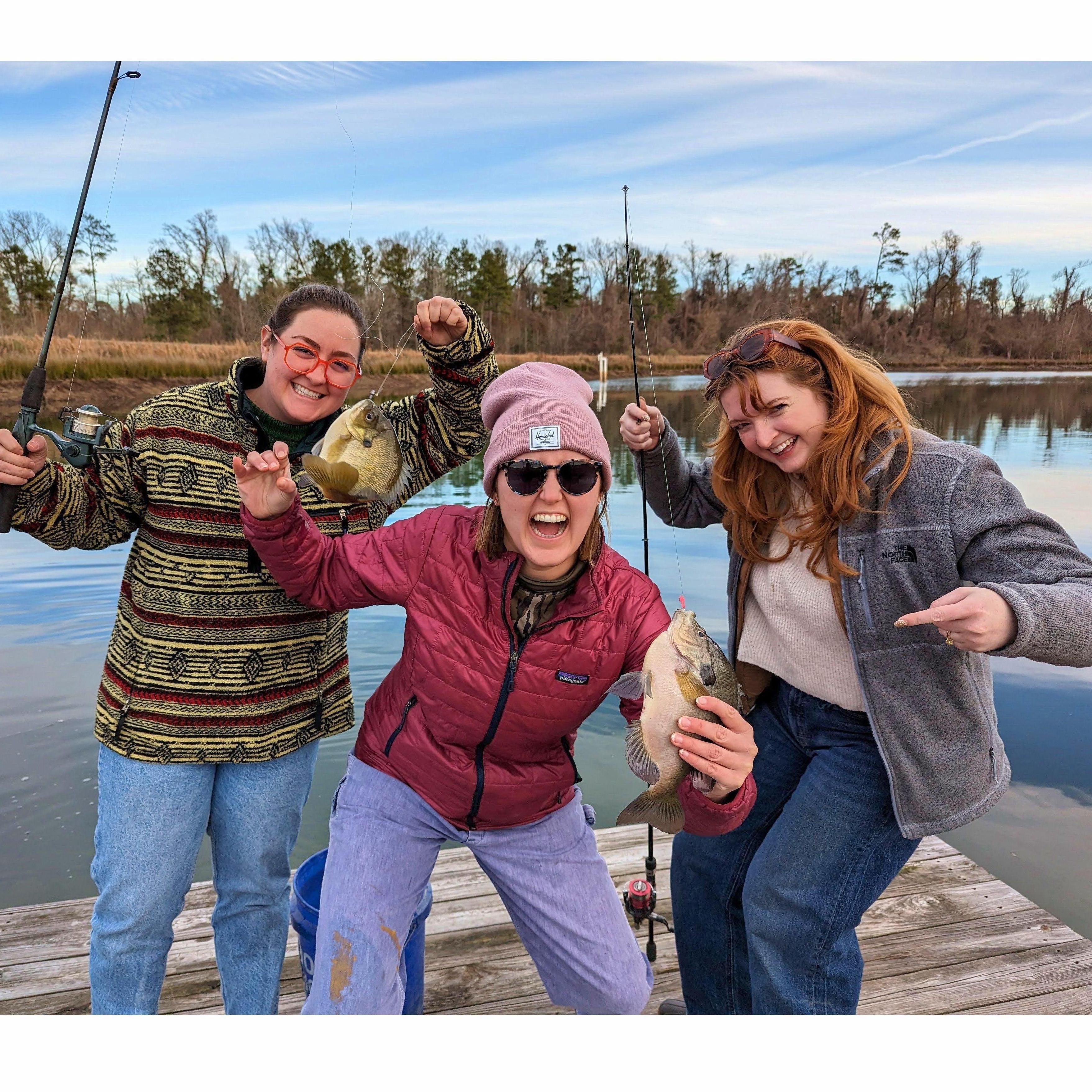 Fishin' Bridesmaids Fallon and Kelly