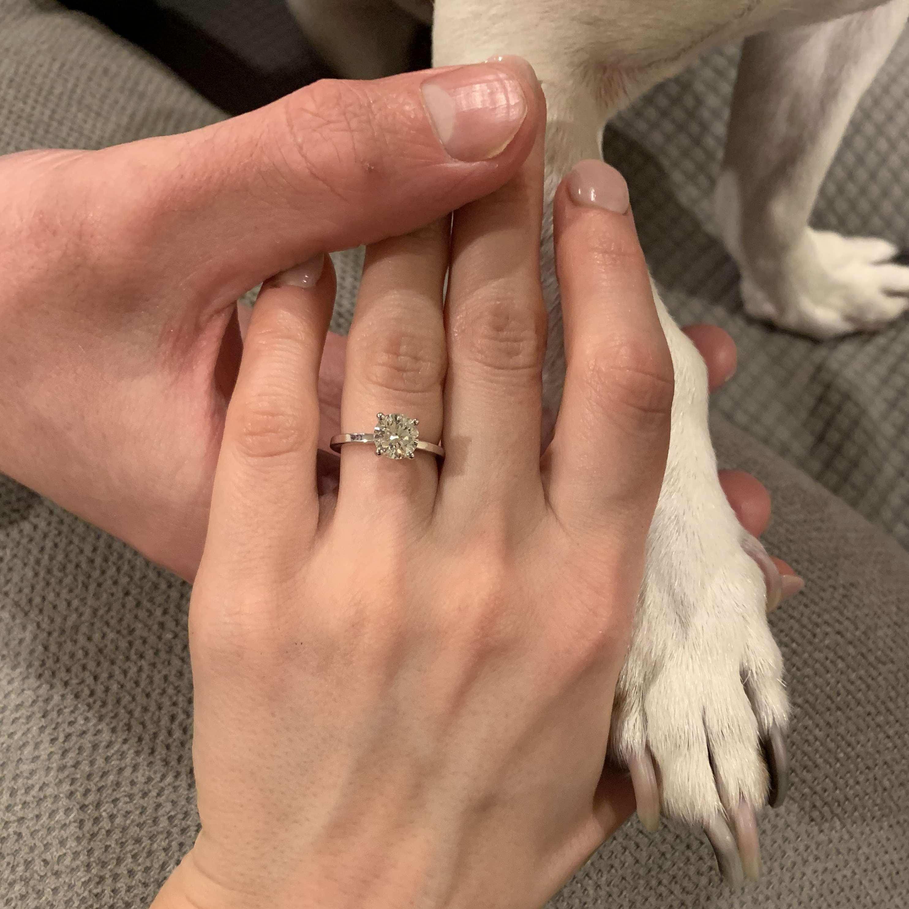 The night day we got engaged!
