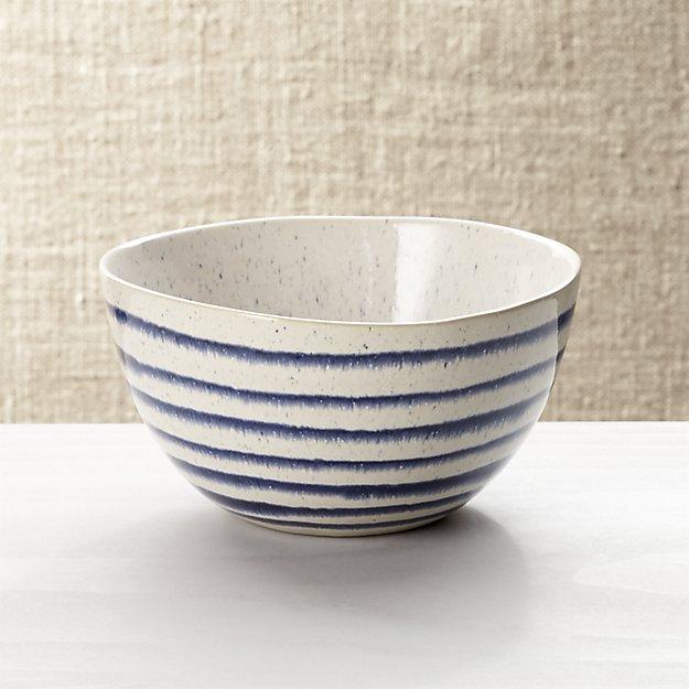 Lina Blue Stripe Cereal Bowl