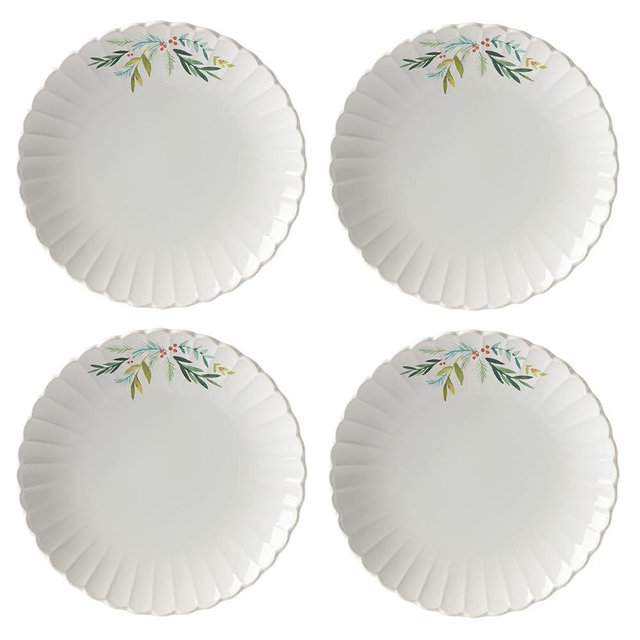 Lenox 894195 French Perle Berry Dinner Plates, Set of 4