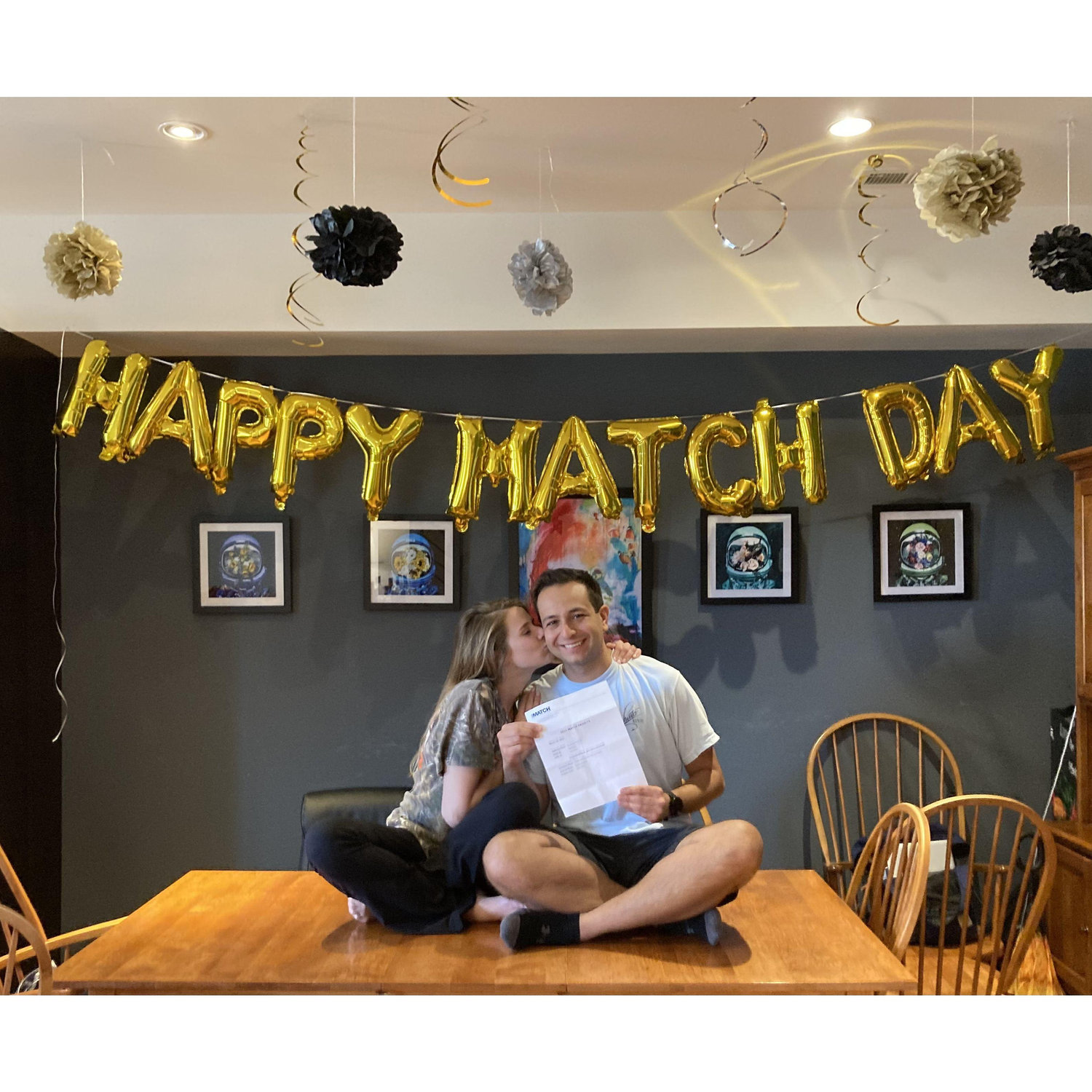 This is the day Ian matched to surgery residency. We are so lucky to have each other through all of this life's crazy turns!