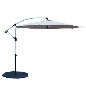 Le Papillon 10-ft Offset Hanging Patio Umbrella Aluminum Outdoor Cantilever Freestanding Umbrella Crank Lift 250g/sqm