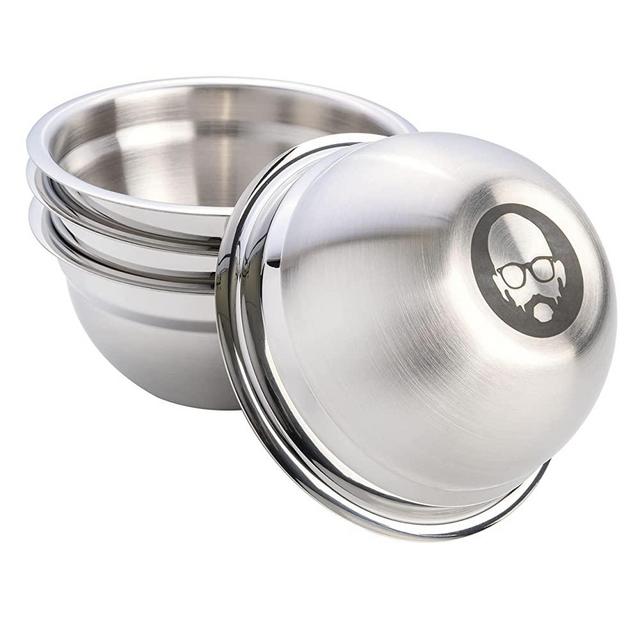 Babish 4-Piece Stainless Steel Prep Bowl Set, 4-Piece