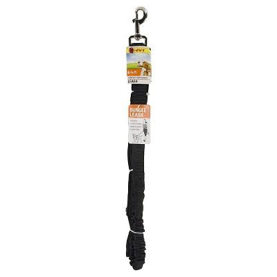 Ruffin'it Bungee Leash - Black - 1"X6.5'
