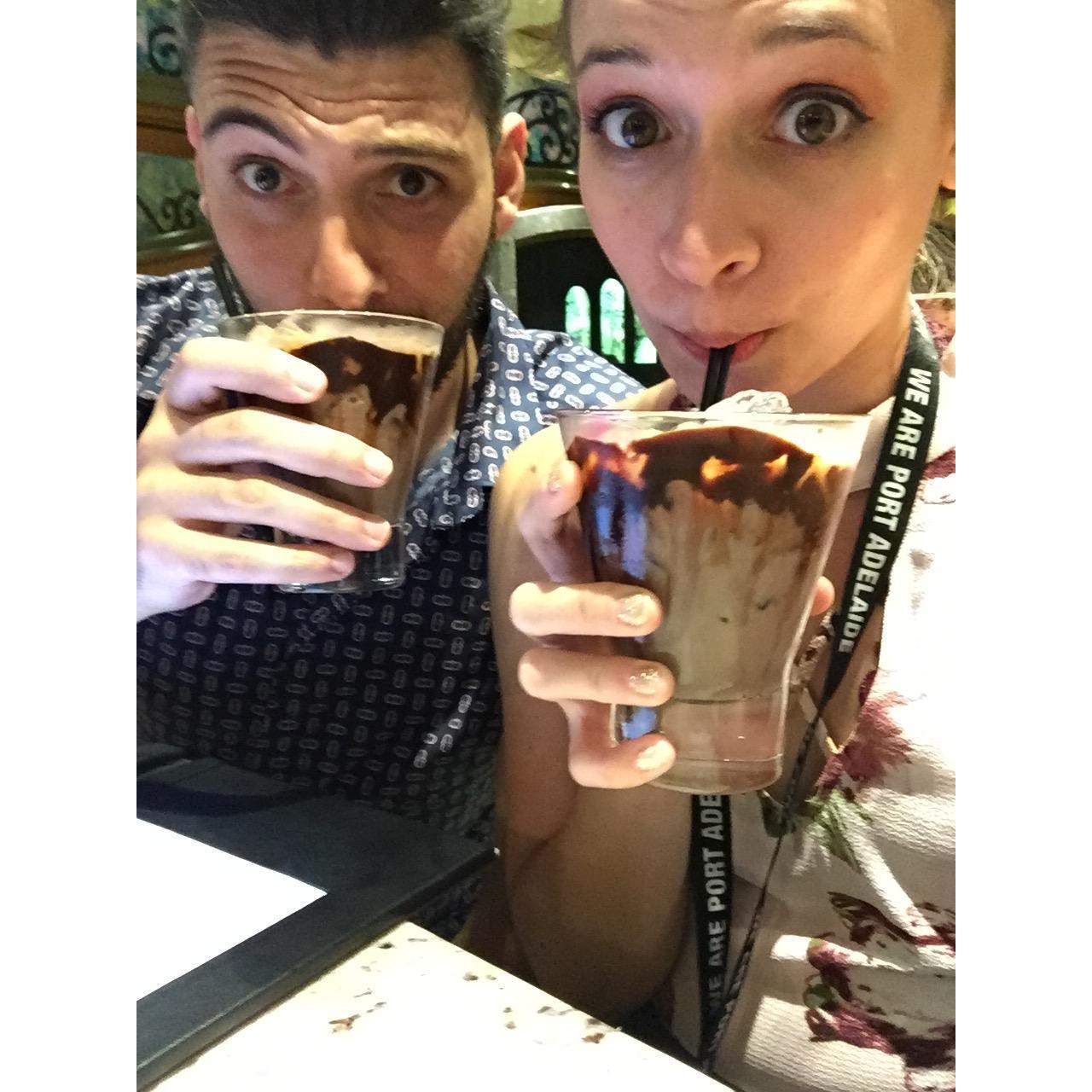 Doni and Amanda went on a Carnival cruise with Amanda's family and had a blast!  They took very few photos but their delicious beverages were well-documented. Summer 2017