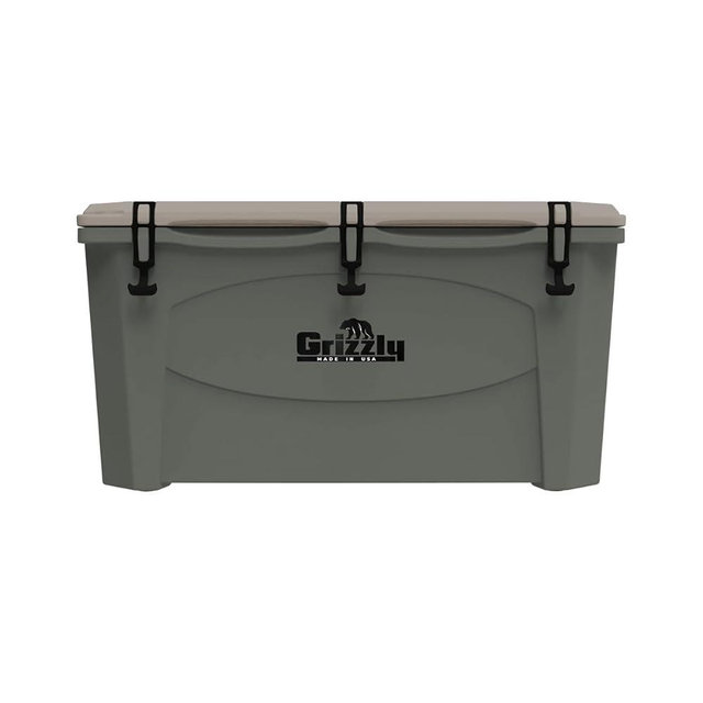 Grizzly 100 Cooler | 100 qt Ice Chest Durable Rotomolded Insulated | Made in USA | Warranty for Life | For Beach Boat Camping Fishing Hunting | G100