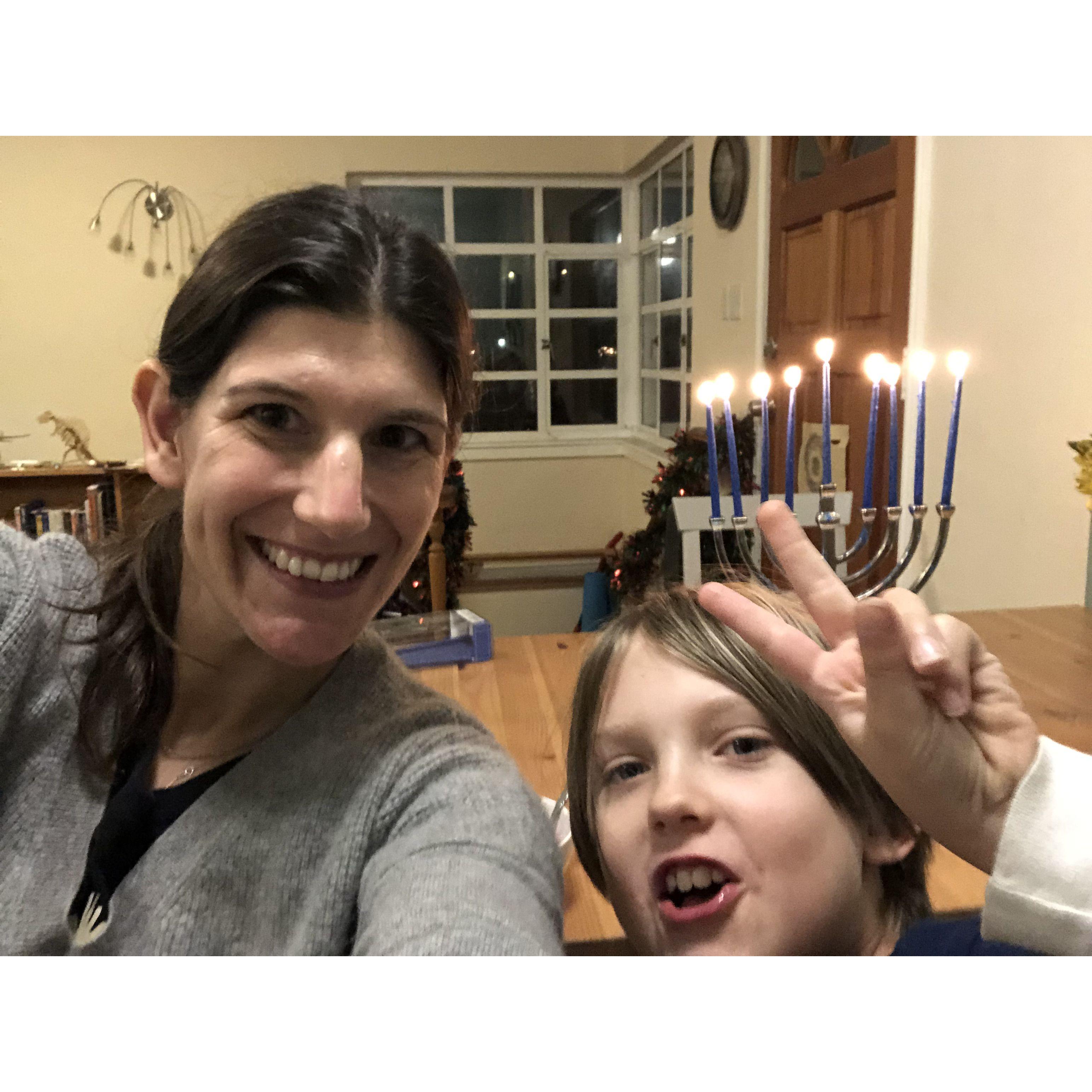 First celebration of Hanukkah