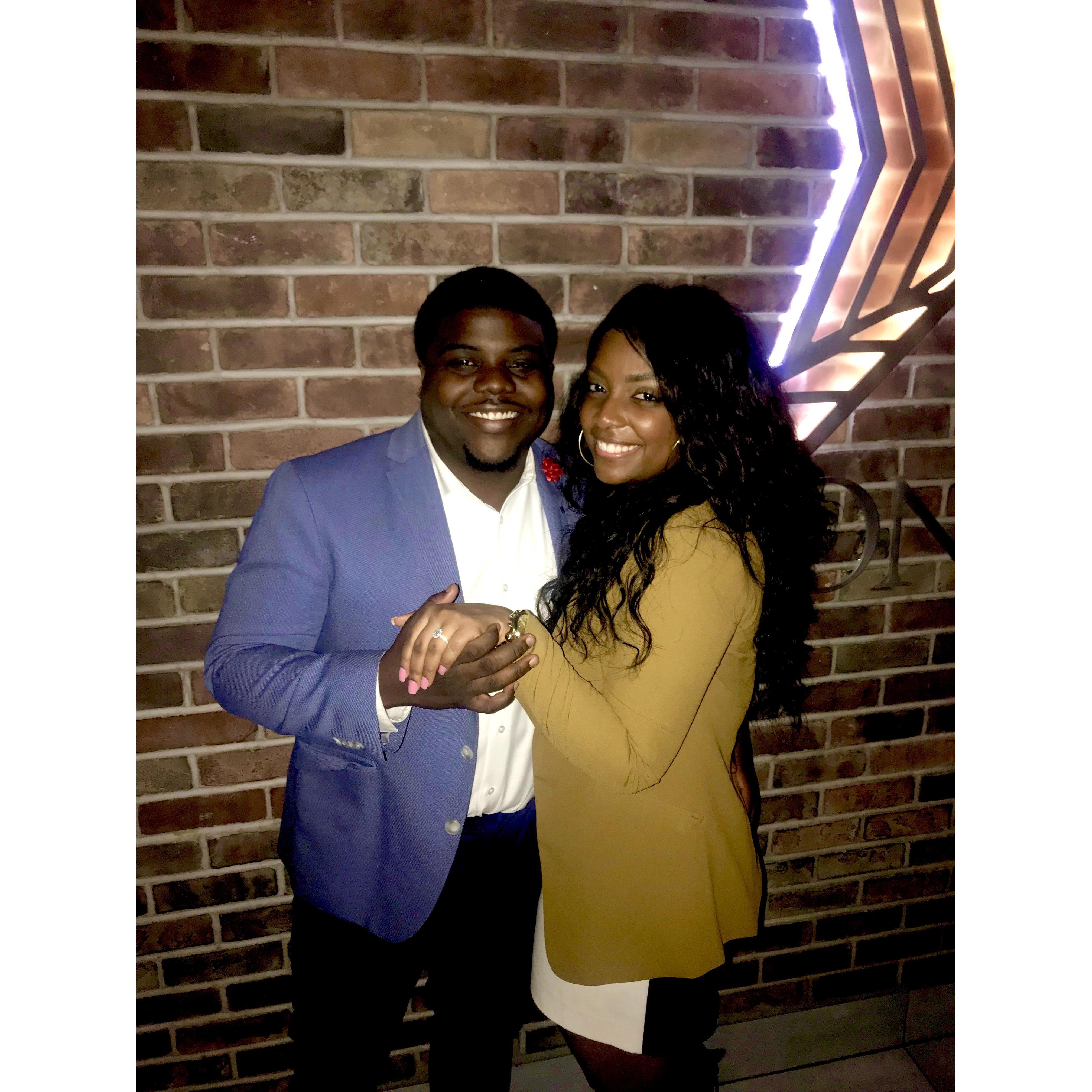 Surprise engagement party right after getting engaged!