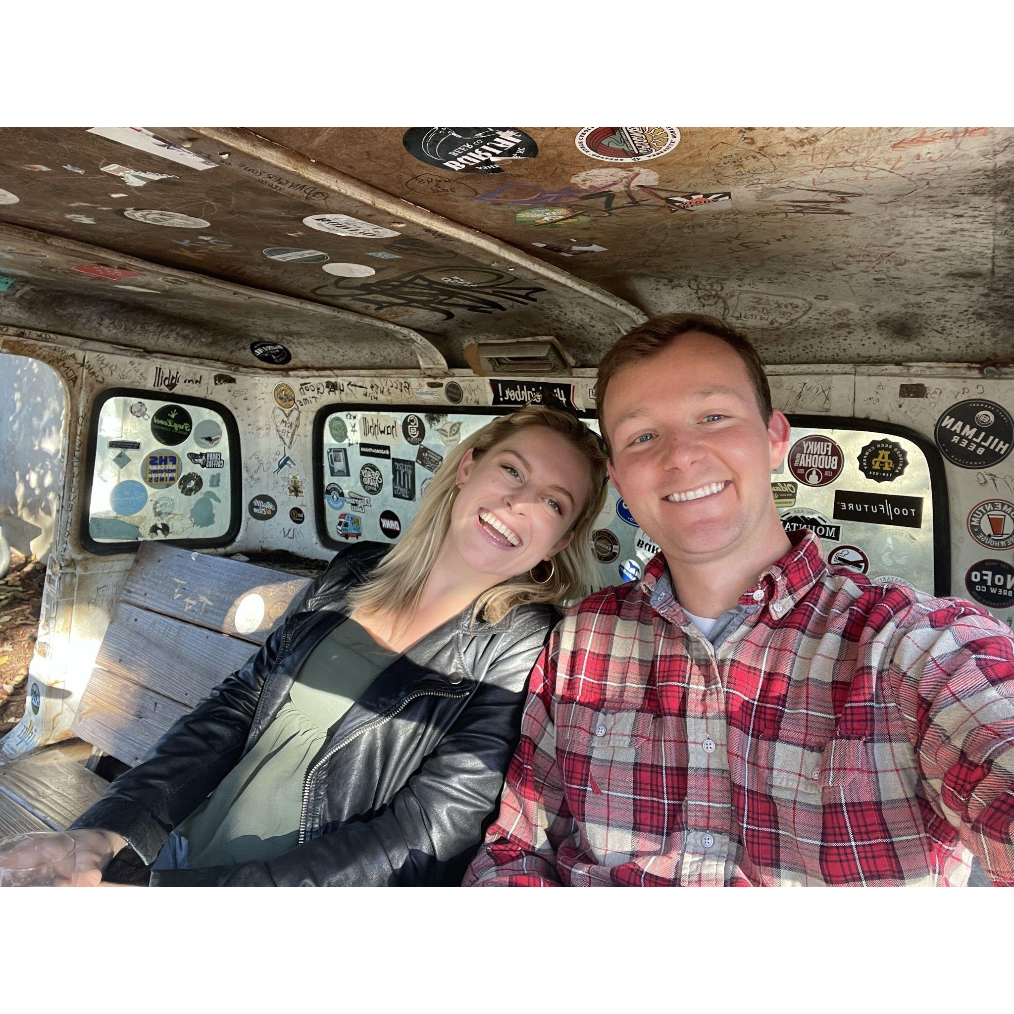 Celebrating our anniversary in Asheville, NC - October 2022