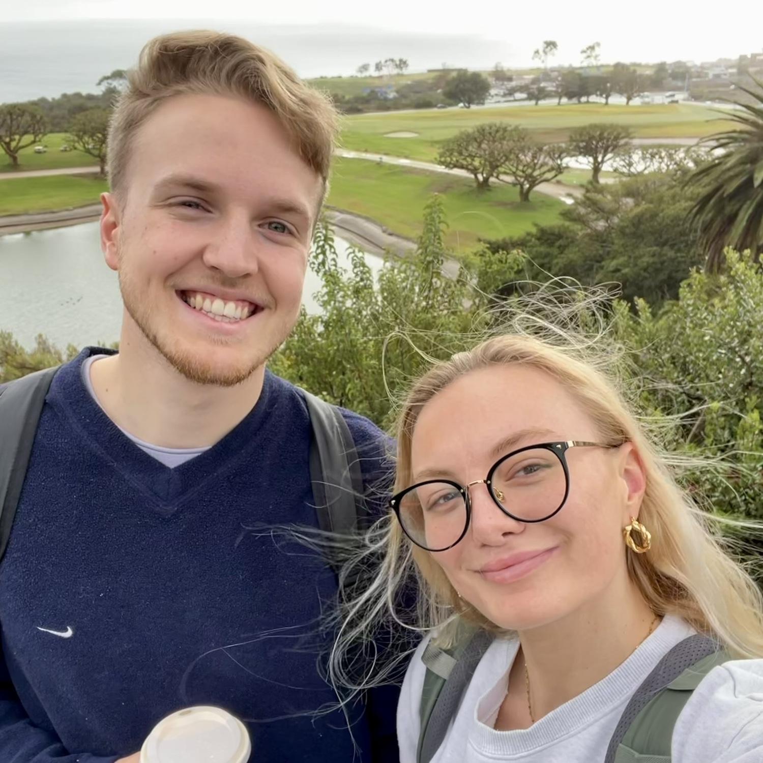 Alex visited Sophie in Malibu her senior year (fall 2022)