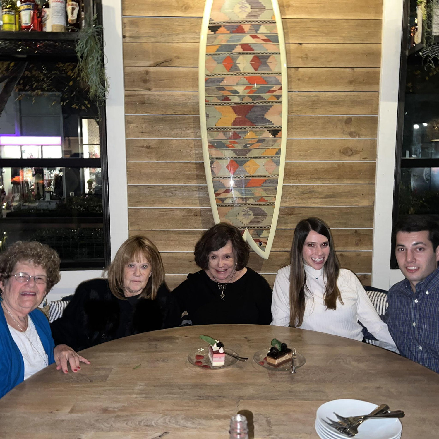 Dinner with our grannies (missing Shannan's Granny Evie)