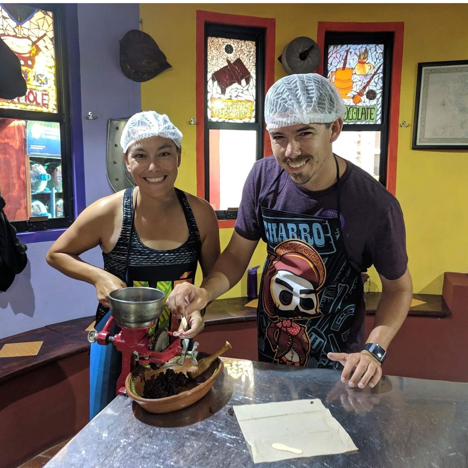 Learning how to make chocolate in Mexico - October 2018