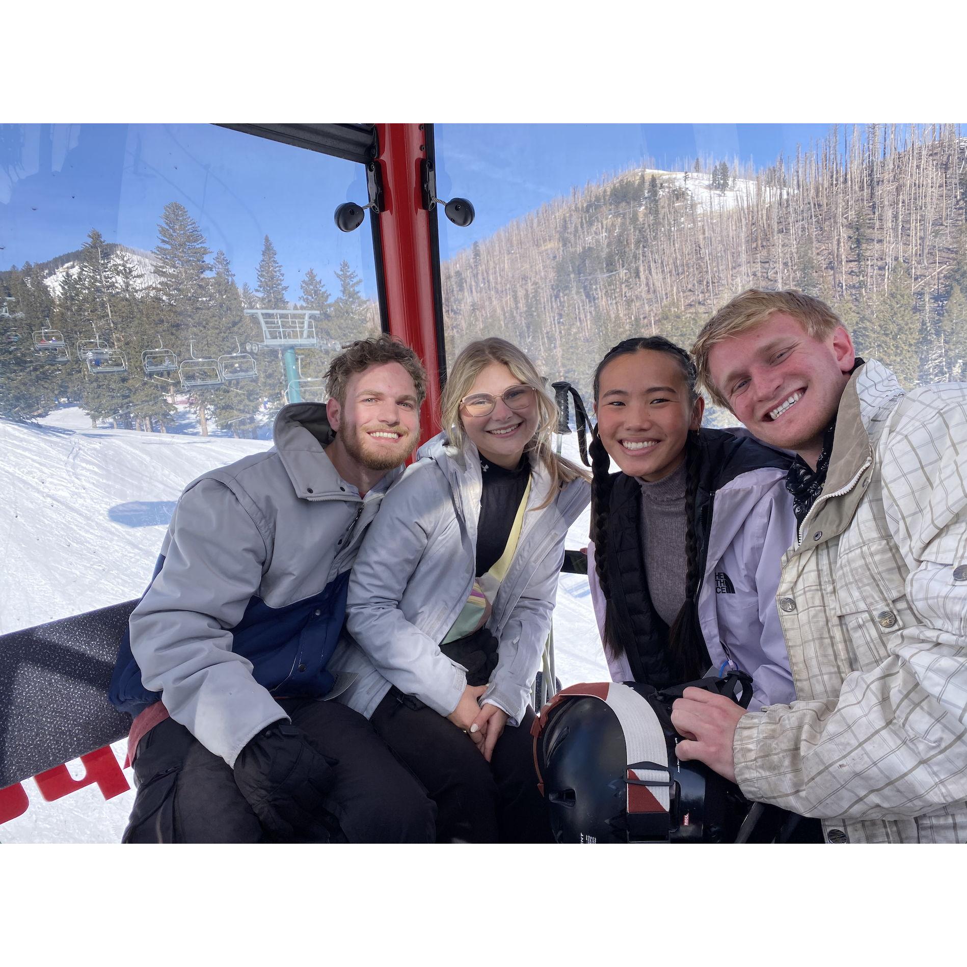 Spring Break 2024 skiing in Ruidoso, NM with our friends Kaitlyn and Ben.