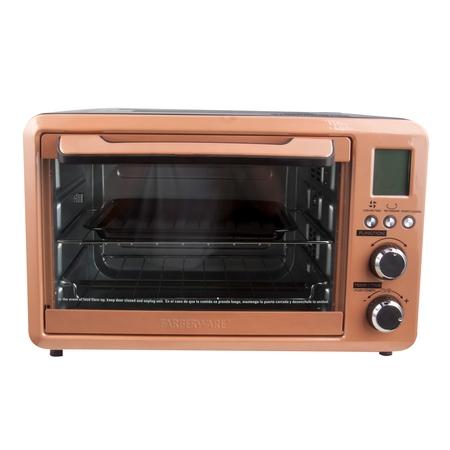 Farberware Digital 6-Slice Toaster Oven, Sunset Copper
