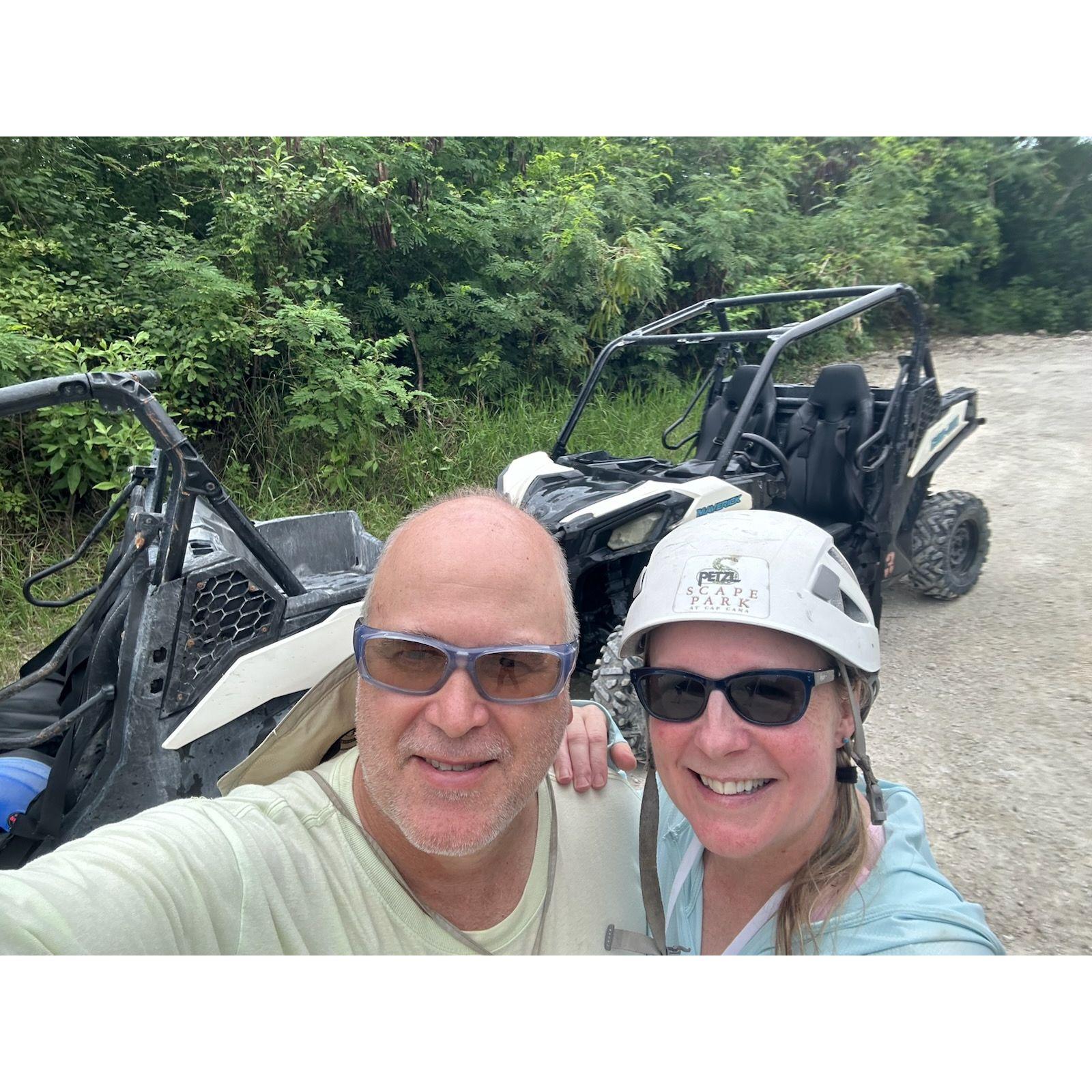 4-wheeling in Dominican Republic.