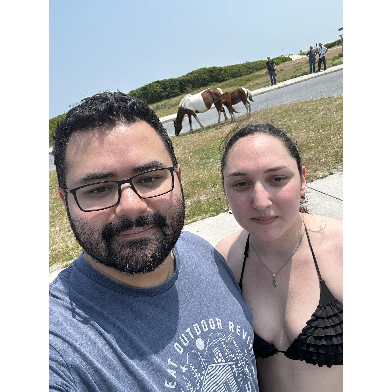 May 22nd, 2023
If you know Emily, you know she was loosing her mind both before and after this photo, because of the Ponies at Assateague island! And yes she also got very sunburnt this day.