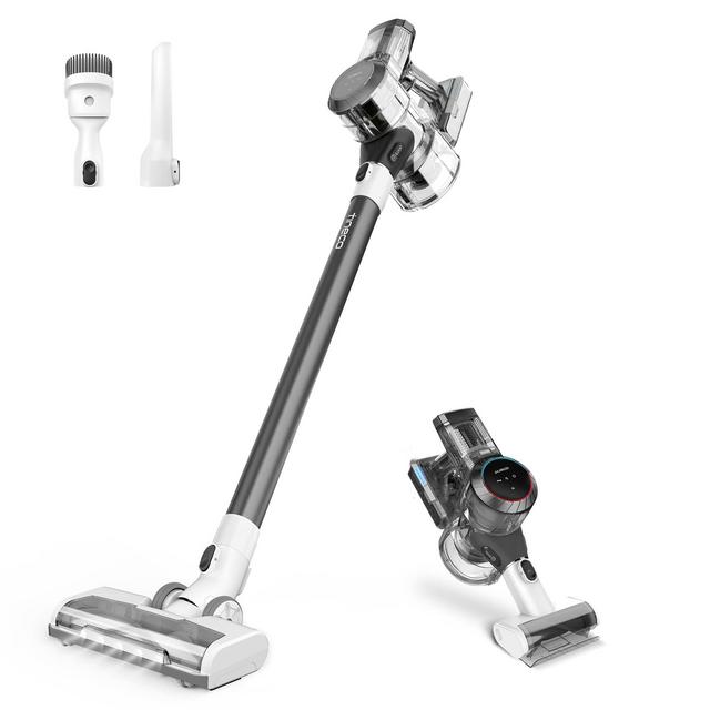 Tineco Pure ONE S11 Cordless Vacuum Cleaner, Smart Stick Handheld Vacuum Strong Suction Lightweight, Cordless Handheld Vacuum Deep Clean Hair, Hard Floor, Carpet, Car (Pure ONE S11 Grey)