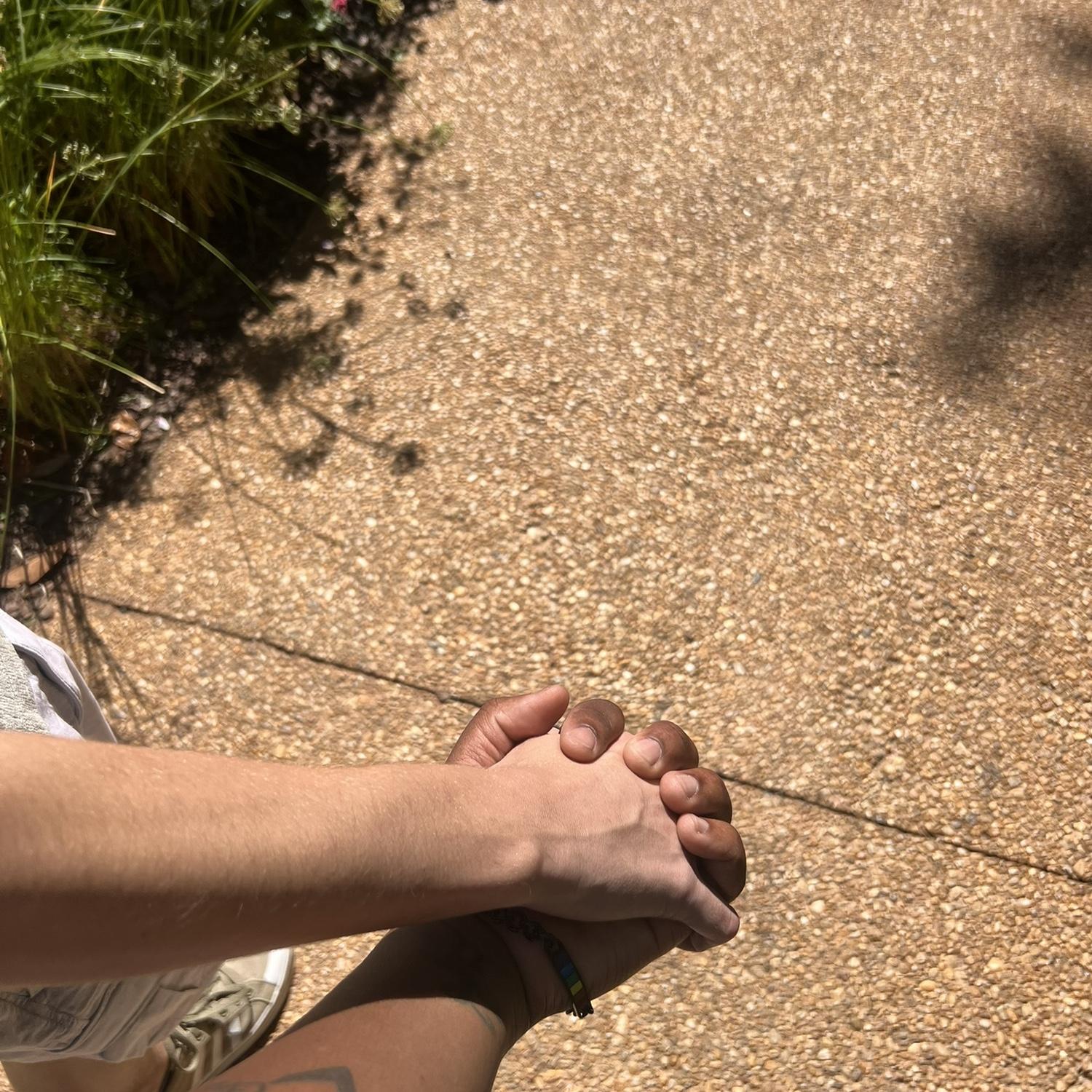 Holding hands!