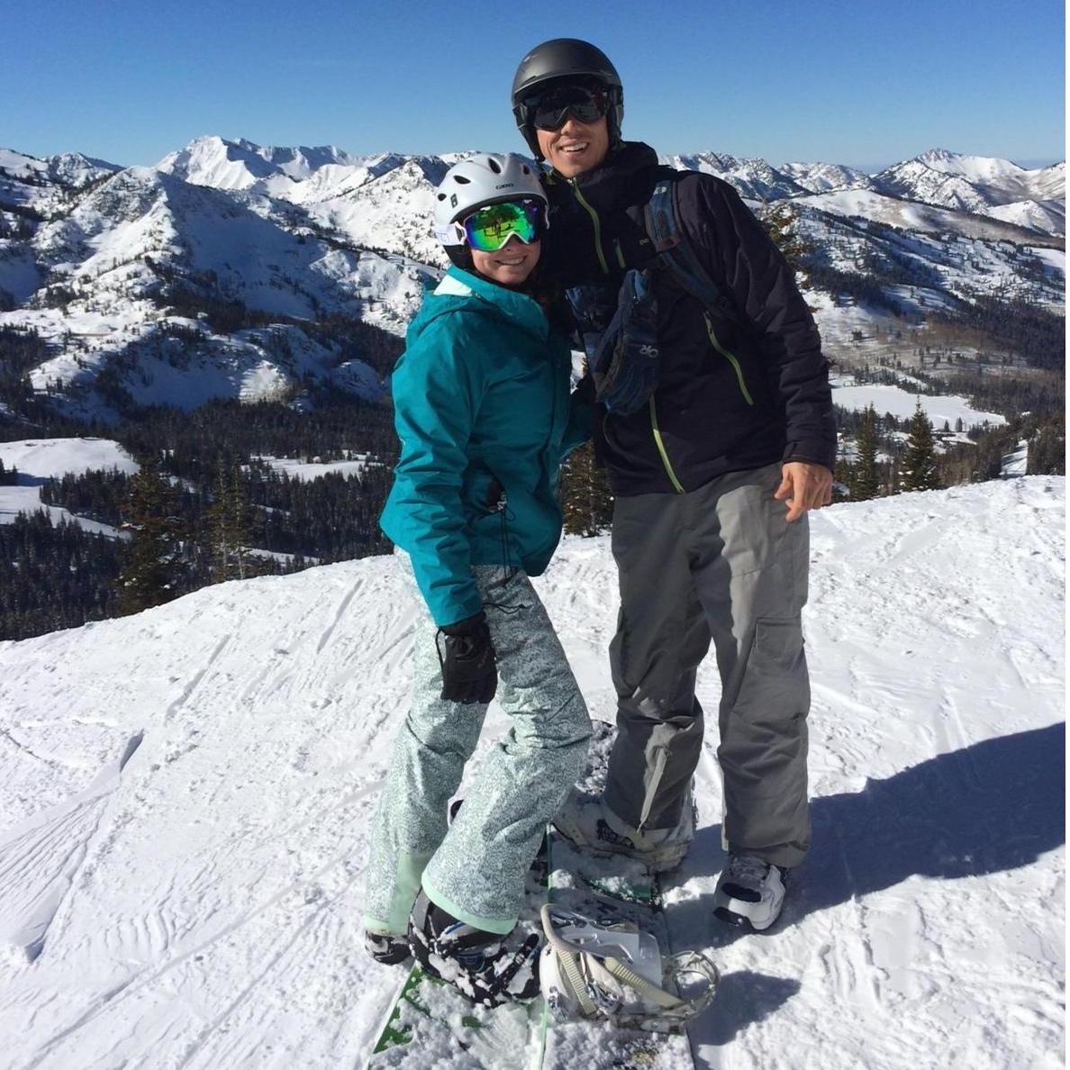 Our first trip to Utah and Michelle's first time snowboarding | December 2014