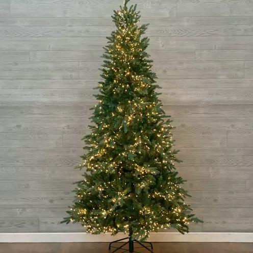 Queensbury Fir Pre-Lit Christmas Tree - 7.5 ft