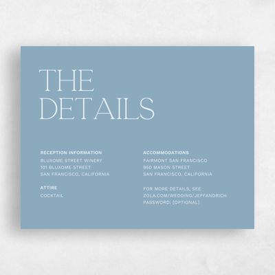 Dusty Blue Wedding Enclosure - Hazeldale