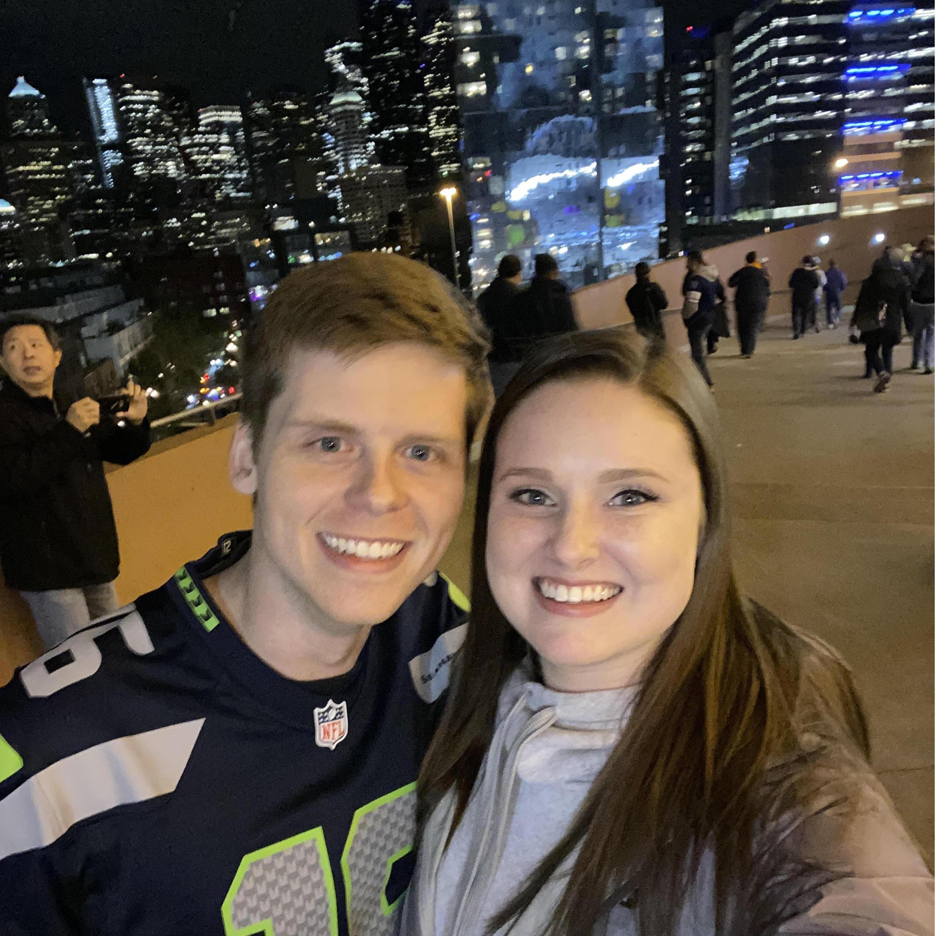 We got last minute tickets to see the Seahawks play on our trip to Seattle in 2019.