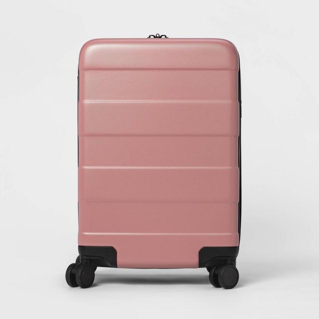 20'' Hardside Checked Suitcase Dusty Rose - Made By Design™