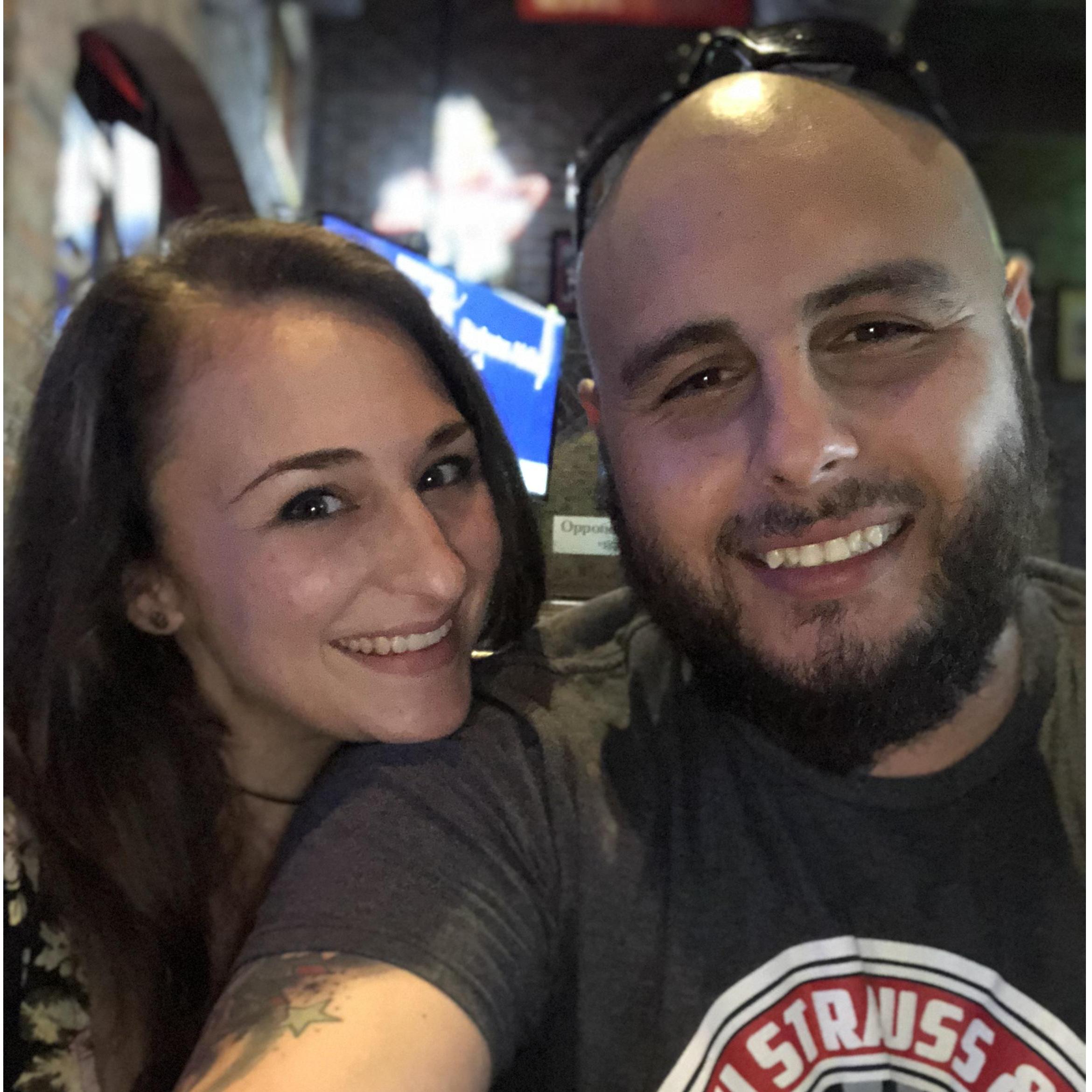 One of our first dates back in the summer of 2018