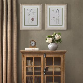 2-Piece Pressed Lavender Framed Graphic Set