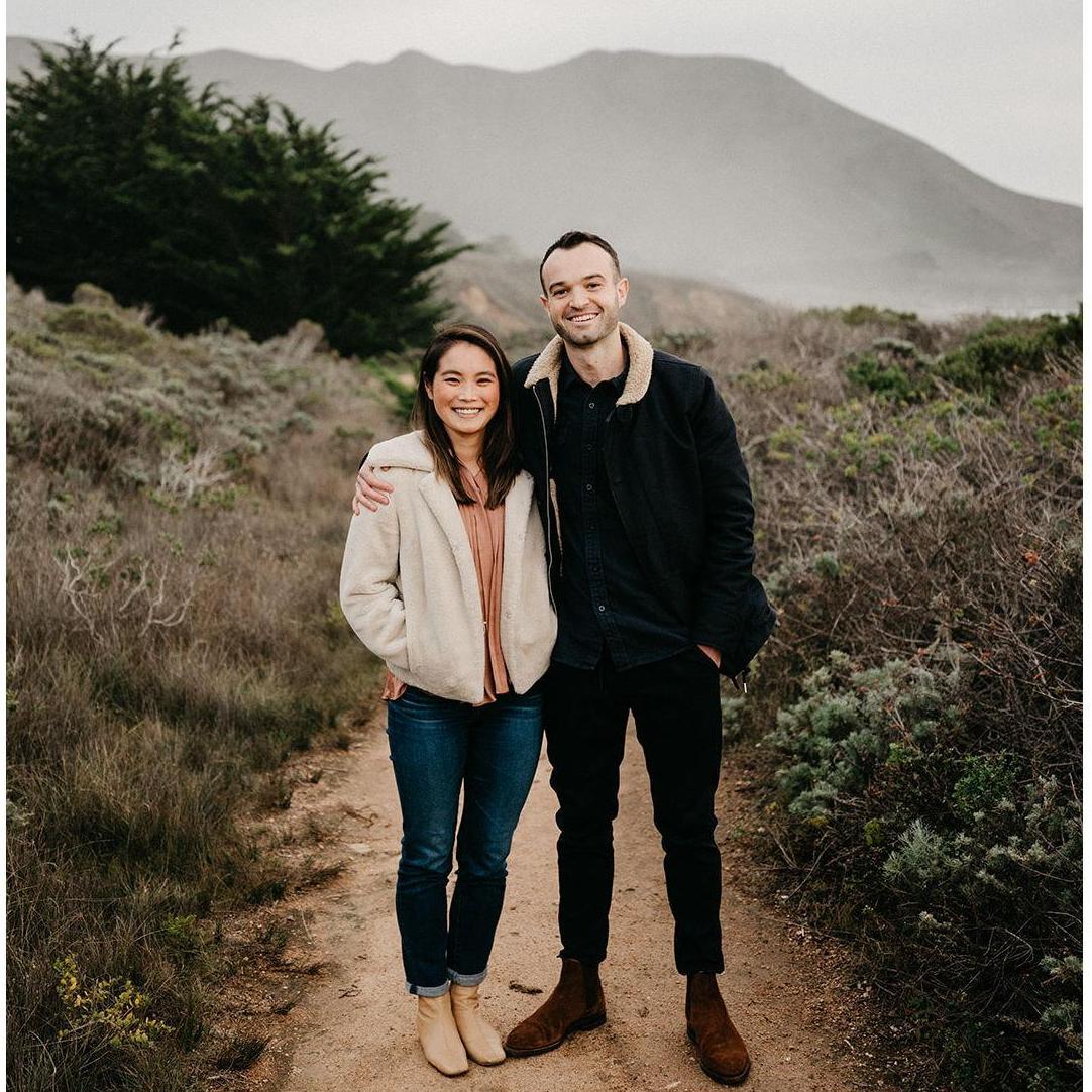 This photo was before Josh proposed. Nicole still thought we were taking photos for our podcast, which was the cover for this photoshoot. Pretty good podcast cover art we think.
