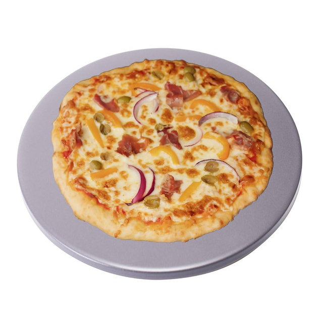 Old Stone Pizza Kitchen Glazed Round Pizza Stone for Oven and Grill, 16 inch
