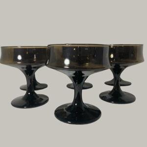 Set of 4 Vintage Libbey Coupe Glasses