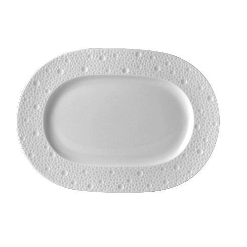 Ecume blanc - Small oval tray