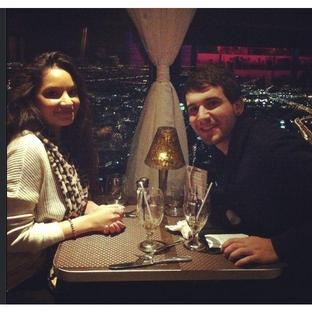 December 2012, date night at the CN Tower restaurant