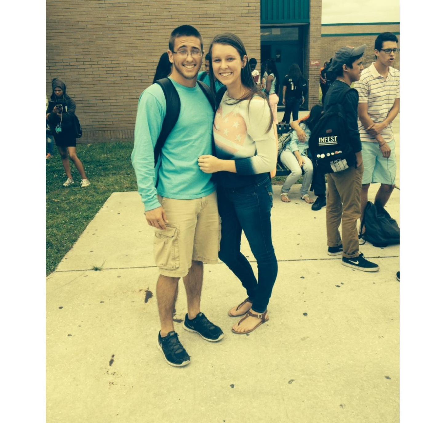 Our very first photo together. 10th grade!!