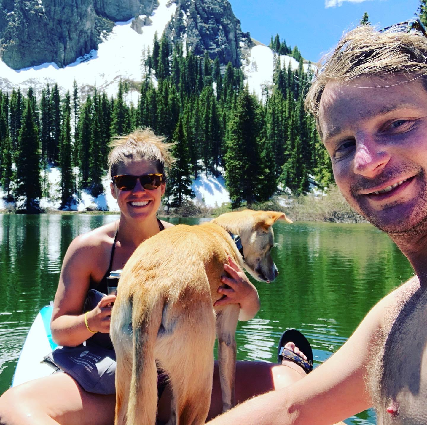 Stand-up paddlebaording in Alta Lakes, CO