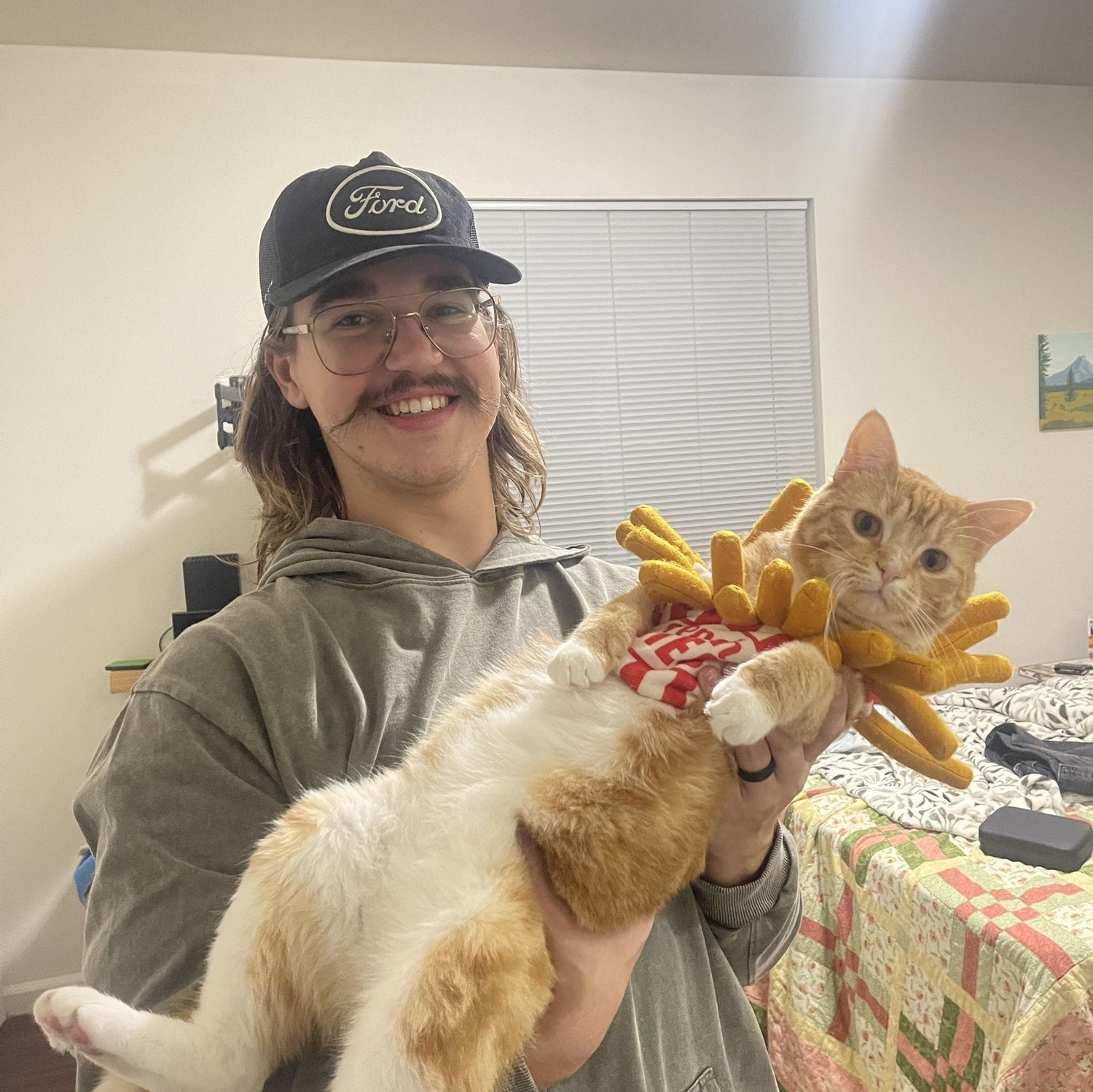 We had another kitty suddenly dropped into our life, but we're not mad! Robert is the cutest!