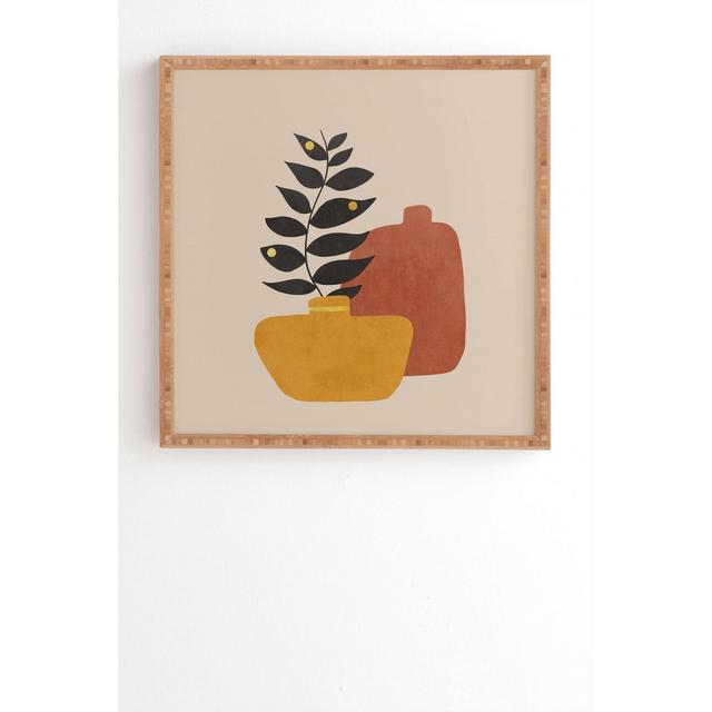 12" x 12" Viviana Gonzalez Plant in a Pot Framed Wall Art - Deny Designs