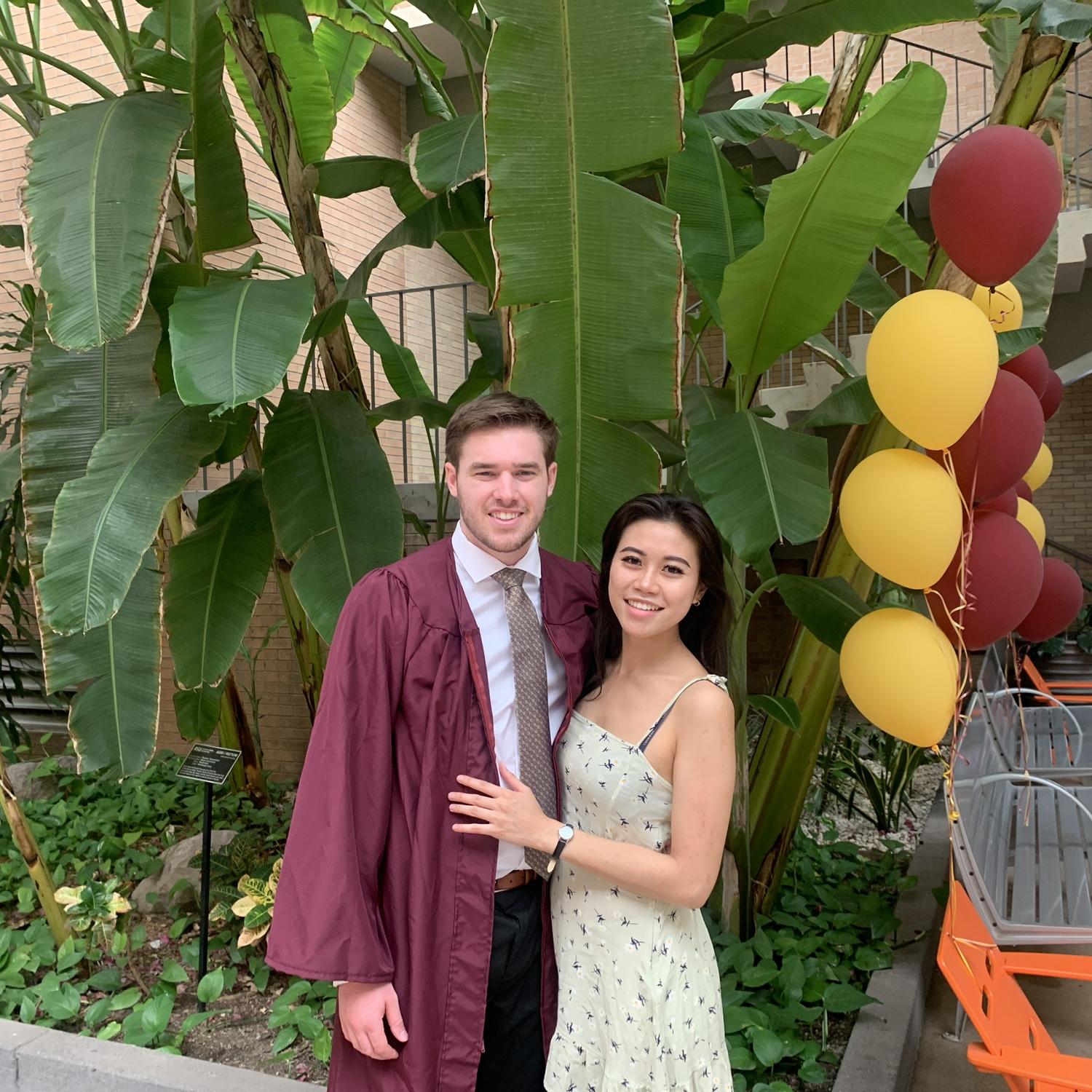 Justin graduating from ASU!