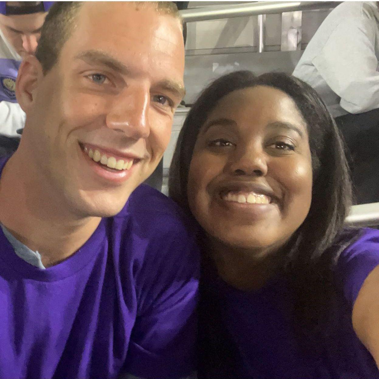 Brooks and Danyla's first Orlando Soccer game together