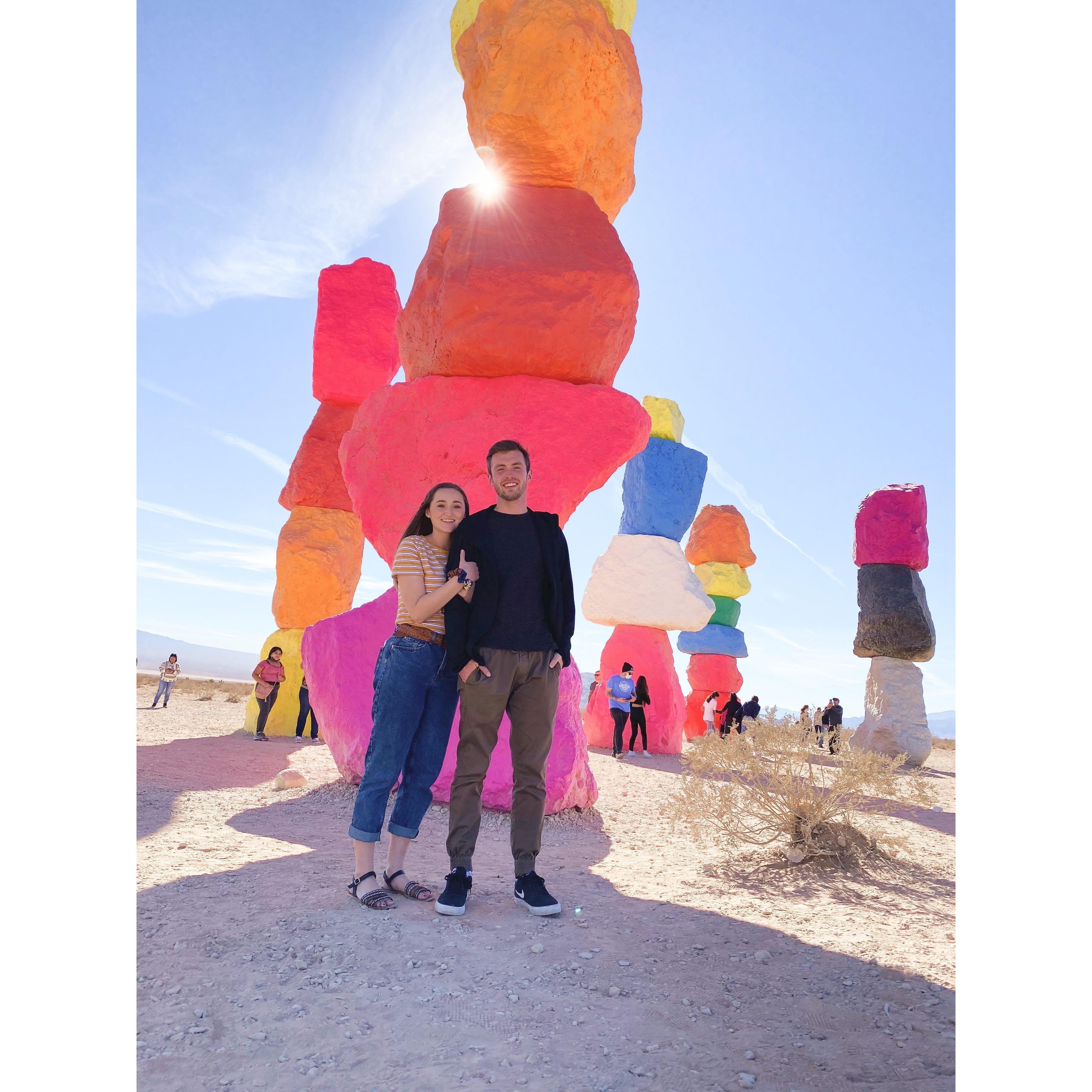 Seven Magic Mountains in Las Vegas